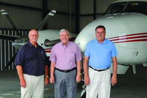 From left to right are Nebraska pilots, David Morris, Ronnie Mitchell and David Moll