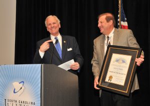 South Carolina Governor Henry McMaster, left, awarded Paul Werts with the Order of the Palmetto. 